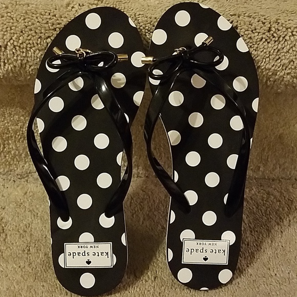 kate spade polka dot flip flops